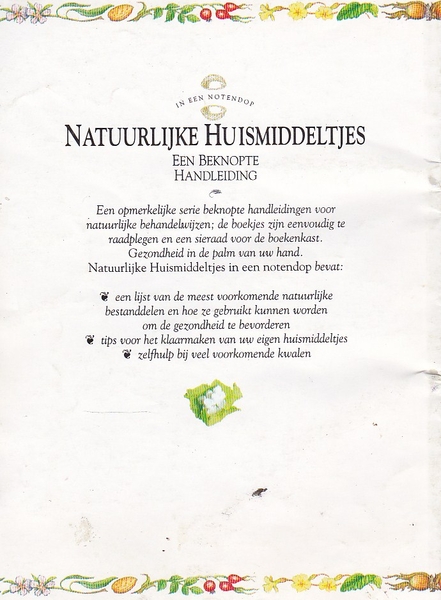 Natuurlijke huismiddeltjes (v)