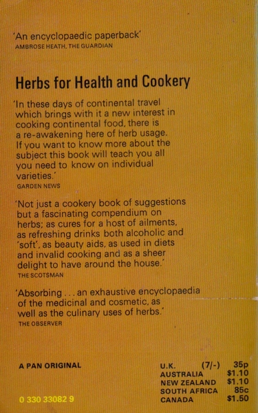 Herbs for health and cookery (v)
