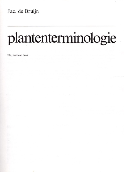 Plantenterminologie (v)