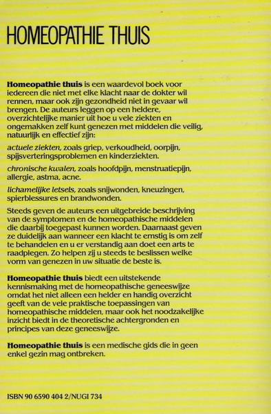 Homeopathie thuis (v)