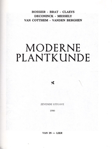 Moderne plantkunde (v)