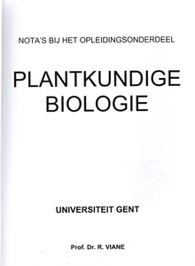 Plantkundige biologie (v)