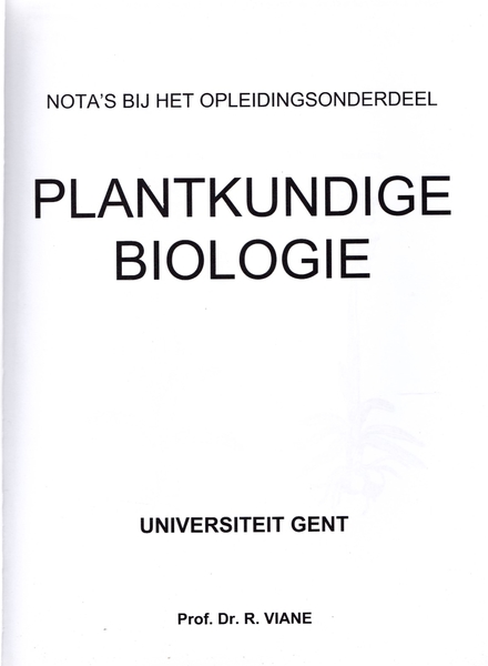 Plantkundige biologie (v)