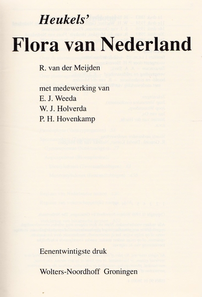 Heukels' flora van Nederland (v)