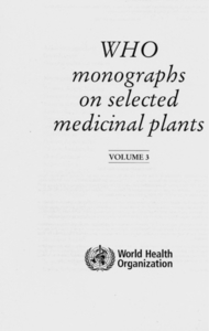 WHO monographs on selected medicinal plants - vol.3