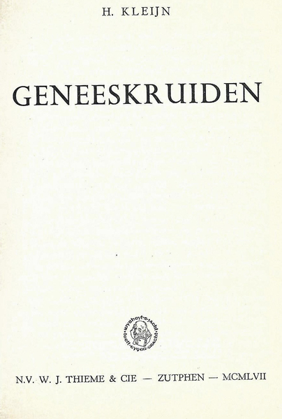 Geneeskruiden  -  Kleijn H.  (v)