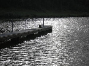 op water van zilverpapier