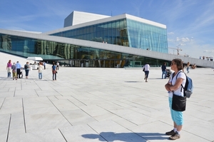 Wandelen in Oslo - Operagebouw