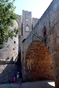 124 Rodos stad -  oude stadsmuren