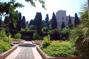 142 Rodos stad -  tuin Grand Masters palace