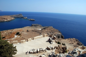 295 Rodos  -  Lindos en acropolis