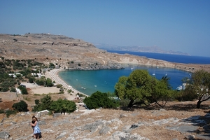 354 Rodos  -  Lindos en acropolis