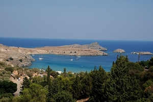 377 Rodos  -  Lindos en acropolis