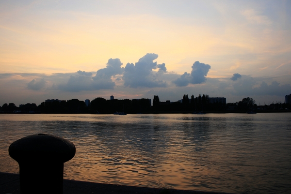 wolken,water,lucht,zonsondergang