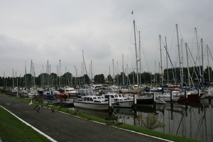 Jachthaven op de Linkeroever in Antwerpen