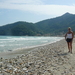 Wandelen langs Golden beach