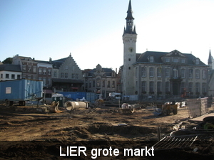 Lier  grote markt in renovatie foto 1