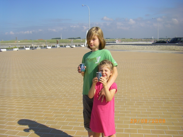 Ja een lekker zero sprite volledig gratis gekregen op het strand van Nieuwpoort