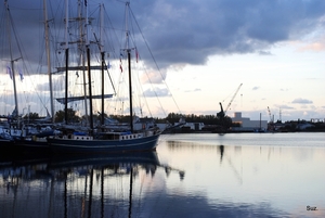 Nederlandse cruisezeilschepen in de Brugse haven