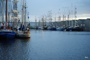 Nederlandse cruisezeilschepen in de Brugse haven