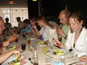 diner in het cafe Vugts