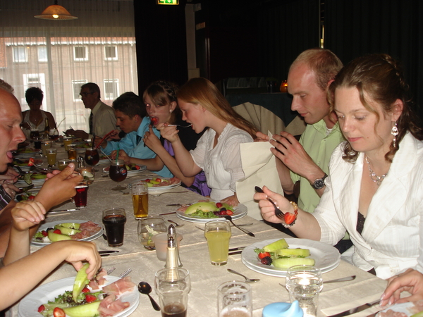 diner in het cafe Vugts