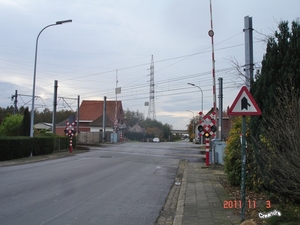 Bewaakte overweg.