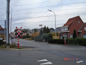 Bewaakte overweg.