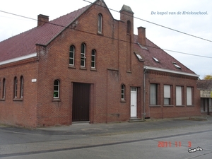 De kapel van de vroegere kriekschool.