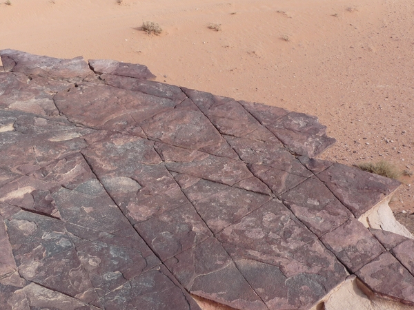 wadi rum jordanie trekking natuurlijk terras