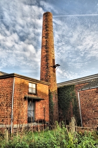 Oude fabriek in Onkerzele