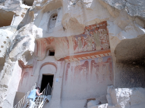 Turkije Cappadocie Cappadoci ondergrondse kapel