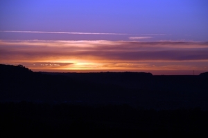 012 Massembre november 2011 - domein Massembre en zonsondergang