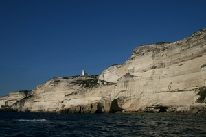 Krijtrotsen in Bonifacio