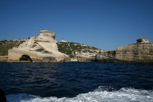 Krijtrotsen in Bonifacio