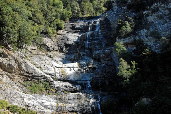 Waterval ' De Bruidsluier' nabij Ajaccio