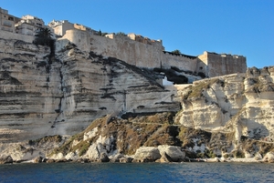 Krijtrotsen in Bonifacio