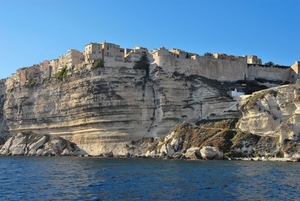 Krijtrotsen in Bonifacio