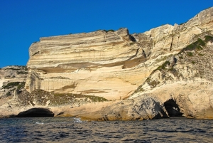 Krijtrotsen in Bonifacio