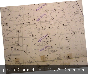komeet ison,10-25 December
