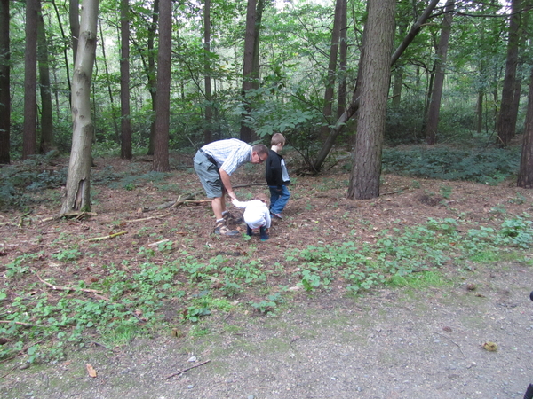 Samen met bompa zoeken