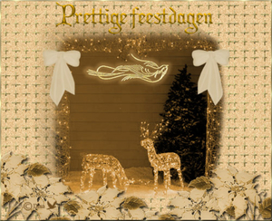 Prettige feestdagen Kerststal