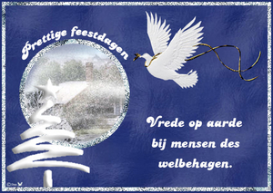 Prettige feestdagen Vrede