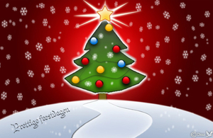 Kerst en nieuwjaarskaart met pen