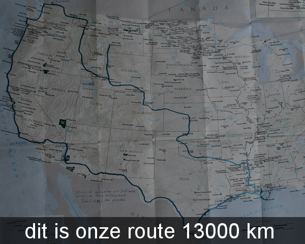 De afgelegde route