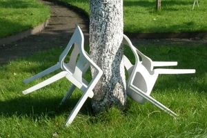 Bezoekers stoelen