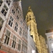 Antwerp cathedral at night