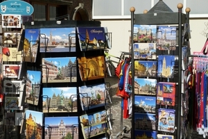 Grote Markt postkaart stand