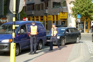 Politie kontrole St Jacobsmarkt