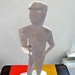Man met bloem